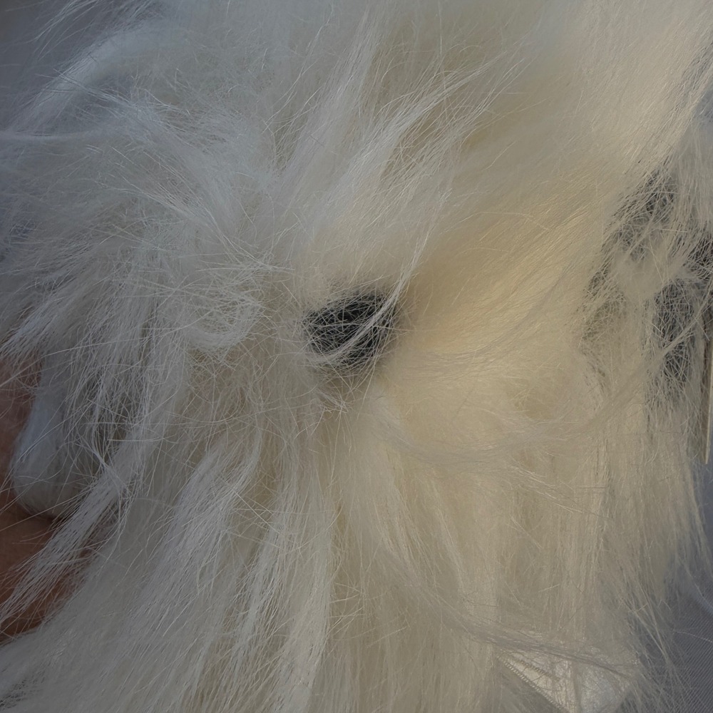 Petal Plush Stuffed Animal Unisex OS White New Vintage 1993 Shaggy Dog 1011-0 - Picture 7 of 12